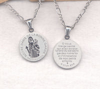 Notre Dame de La Bonne Garde Our Lady of Protection stainless steel medal each