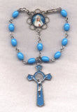 Immaculate Heart of Mary Blue One Decade Pocket Rosary PKT49