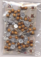 Stations of the Cross Chaplet olive wood beads STN08
