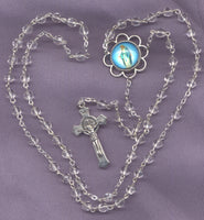 Our Lady of Grace Rosary Glass Bead V02