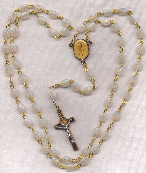 Holy Spirit St Benedict Medal crucifix Rosary V48