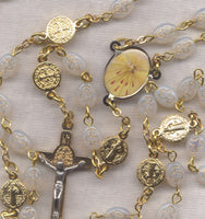 Holy Spirit St Benedict Medal Rosary V41