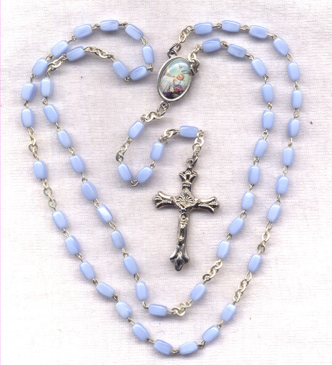 CBC Boy's First Rosary – Blue Children's Rosary Beads Christening Gift
