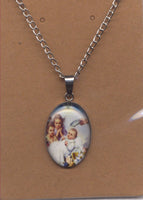 Color Medallion Baptism Chain necklace NCK61