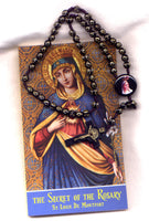 Secret of The Rosary and Our Lady of Fatima St Benedict Medal Cross Rosary  Combo01