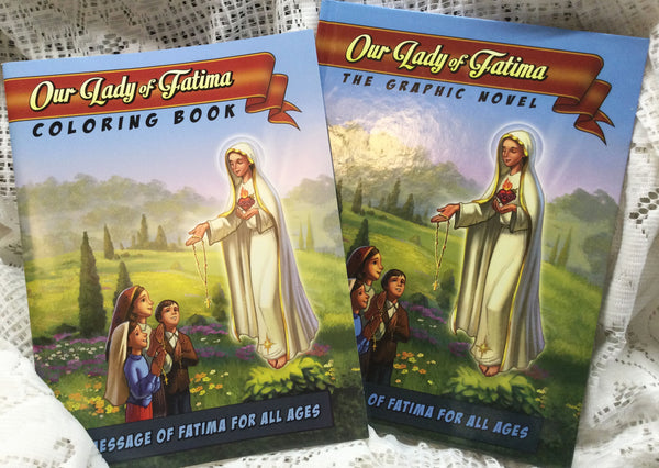 Our Lady of Fatima Graphic Novel plus BONUS coloring book set not booklet