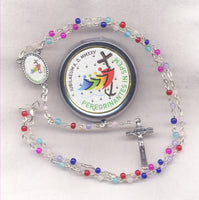 Jubilee 2025 Rosary Faceted Glass with Logo Box JB05