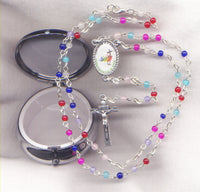 Jubilee 2025 Rosary Faceted Glass with Logo Box JB05