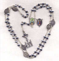 7 Sorrows Servite Rosary Our Lady of Seven Sorrows Hematite Heart Beads 7S04