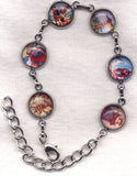 Colour Pictures St Michael and Saints Medium Silver Chain Bracelet BR032