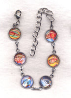 Colour Pictures Titles of Our Lady Medium Silver Chain Bracelet BR033