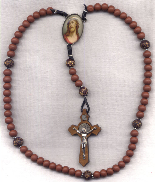 Brigittine Cord Rosary Thorn Crowned Jesus BR21
