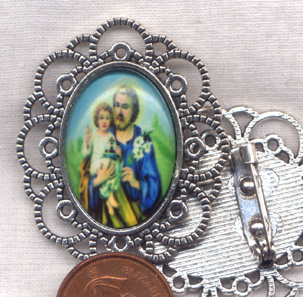 St Joseph and the Child Jesus Brooch each BRCH03D