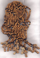 Small Olive Wood Cord Rosary from the Holy Land CD20