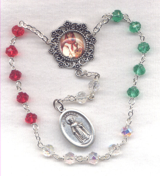 St Dymphna Chaplet Patroness of Sufferers of Mental Illness and Abuse Victims CH13