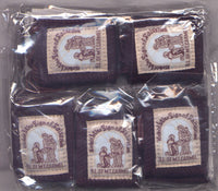 Deluxe Washable Brown Scapular with leaflets package of 10