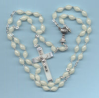 First Communion Rosary Econo Glow in the Dark Acrylic Beads FC09