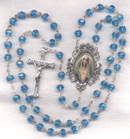 Vintage Style Immaculate Heart of Mary Fancy Double Capped FanC05