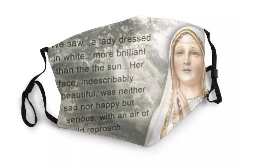 Our Lady of Fatima Message Washable Face Mask MK28