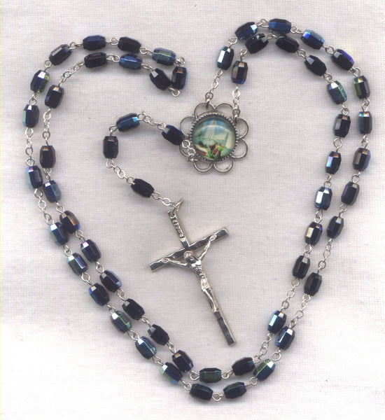 Our Lady of Fatima Rosary Black AB GR100J