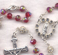 Creazione Artistica Ruby AB beads Guadalupe rhinestones GR31 July