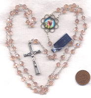 Cipolletti Creazione Rose Pink AB beads Holy Child GR36 October