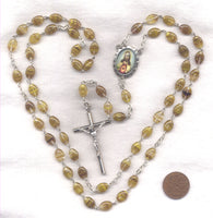 Sacred Heart of Jesus rosary topaz November GR75