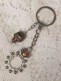 Sacred Heart of Jesus Metal Pocket Rosary Keychain MRP16
