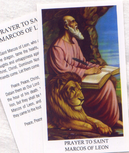 St Marcos de Lyon prayer card 12/pkg IT113