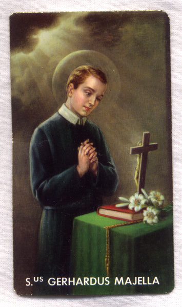 St Gerard Majella holy card 5/pkg IT206