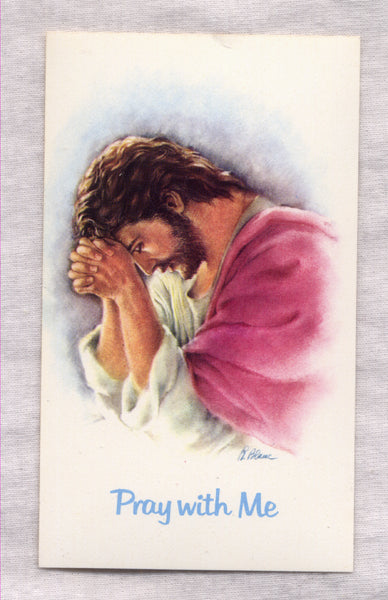 Come Pray with Me - Jesus holy card 5/pkg IT208