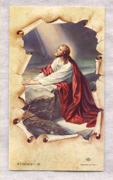 The Agony in the Garden holy card 5/pkg IT210