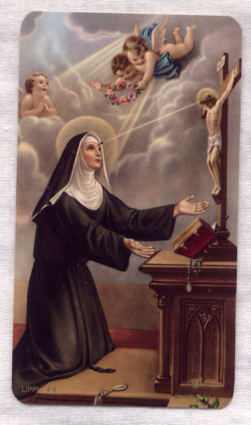 St Rita of Cassia holy card 5/pkg IT211