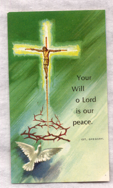 Your Will O Lord is Our Peace Ordination Anniversary holy card 100/pkg IT215