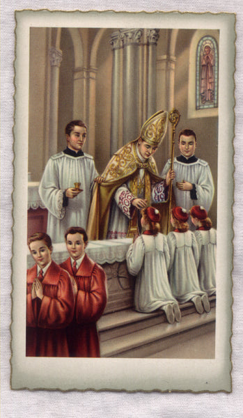 Sacrament of Confirmation holy card 5/pkg IT224