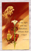 God Is My Light and My Salvation 25th Anniversary holy card 5/pkg IT228