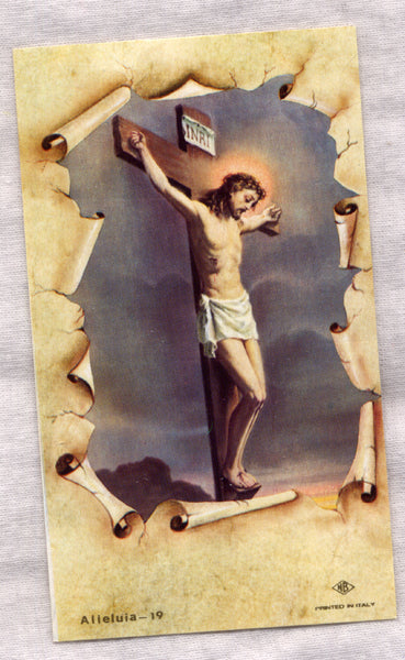 The Crucifixion Passion of Christ holy card 5/pkg IT229