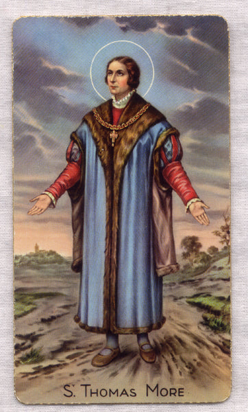 St Thomas More holy card 5/pkg IT231