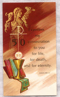 I Confirm My Consecration 50th Anniversary holy card 100/pkg IT236