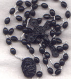 Bulk Buy Econo Rosary Assorted colors Acrylic beads fused on cord 6/pkg