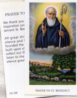 St Benedict prayer card 12/pkg IT61