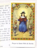El Nino Atocha prayer card 12/pkg IT82