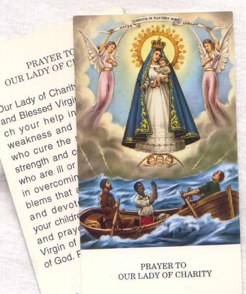 Our Lady of Charity Caridad del Cobre prayer card 12/pkg IT88