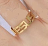 Jesus Ring Stainless Steel cuff finger ring adjustable unisex gold finish