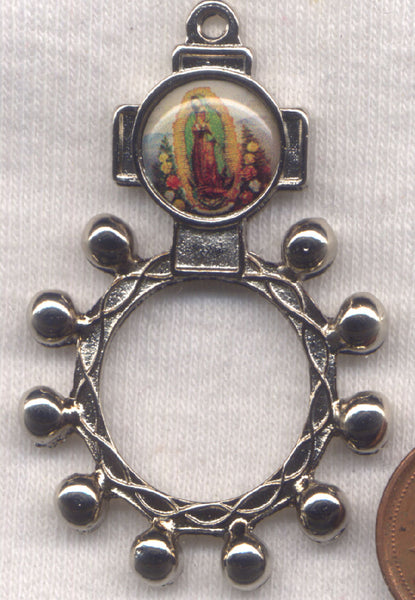 Our Lady of Guadalupe Metal Pocket Rosary MRP04