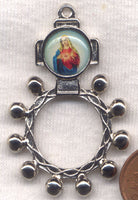 Immaculate Heart of Mary Metal Pocket Rosary MRP05