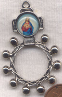 Sacred Heart of Jesus Metal Pocket Rosary MRP08