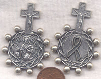 St Peregrine Intercessor of Cancer Patients Metal Pocket Rosary MRP14