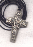 Good Shepherd Pastoral Cross of Pope Francis Cord Necklace NCK27