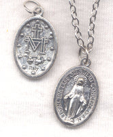 Oval Miraculous Medal Chain Necklace NCK33